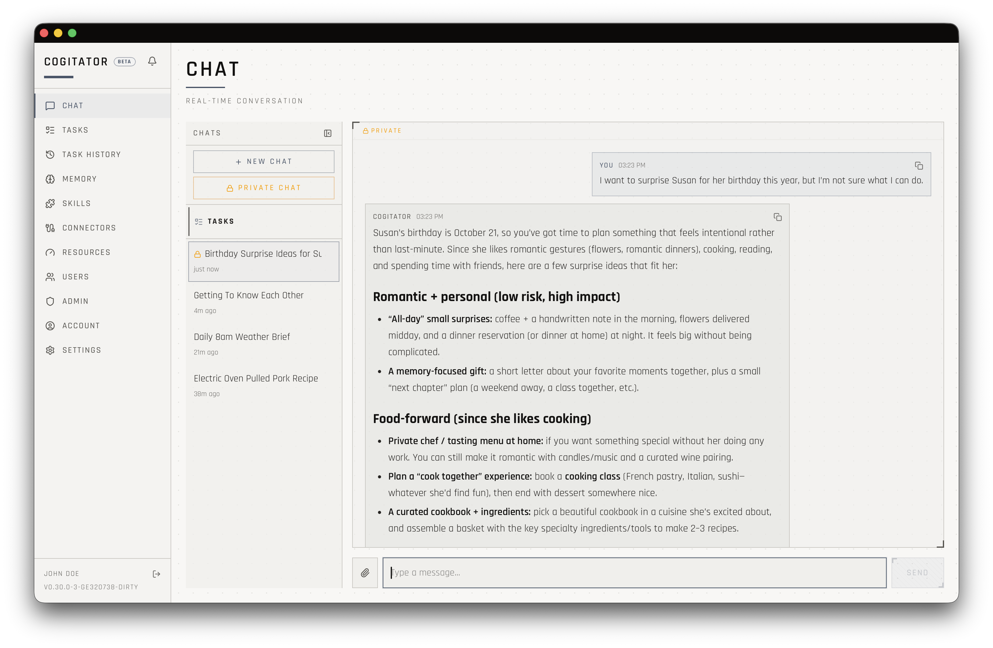Shared memory screenshot