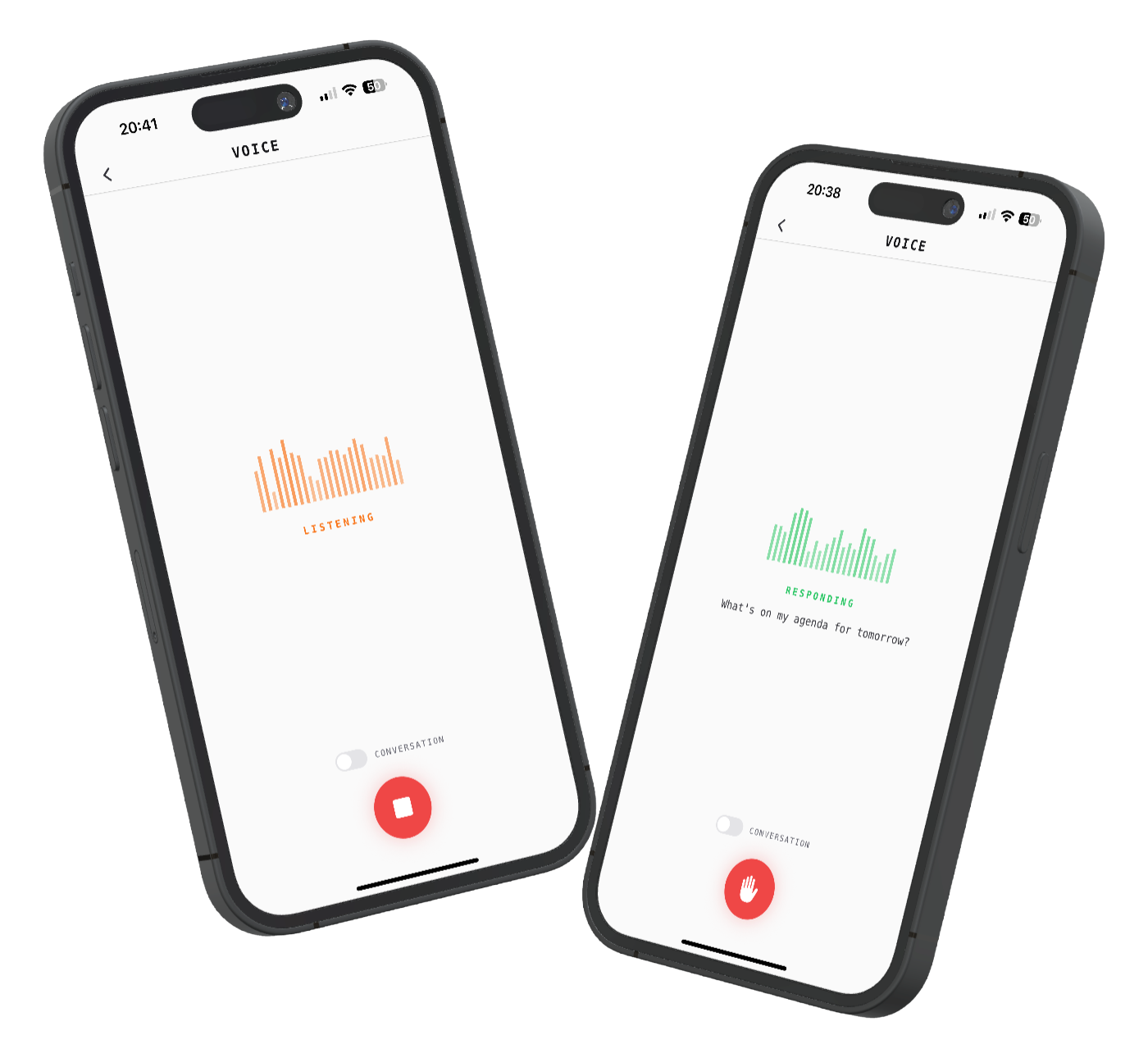 Voice mode on iOS